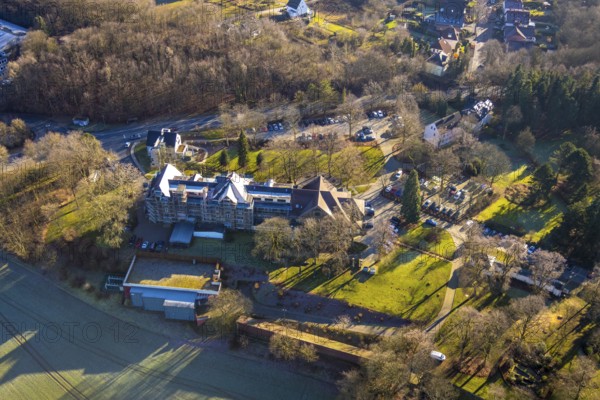 Aerial photo, RZV Rechenzentrum Volmarstein GmbH, Grundschöttel, Wetter, Ruhr area, North Rhine-Westphalia, Germany