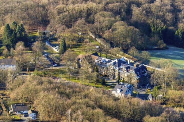 Aerial photo, RZV Rechenzentrum Volmarstein GmbH, Grundschöttel, Wetter, Ruhr area, North Rhine-Westphalia, Germany