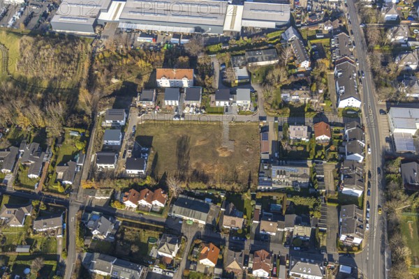 Aerial view, Sonnenfeld development area, Schmandbruch, Wetter, Ruhr area, North Rhine-Westphalia, Germany