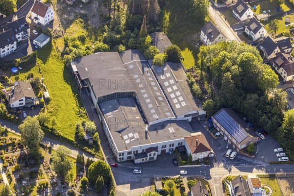 Aerial view, Ecumenical Meditation Path Wickede, Wickede (Ruhr), North Rhine-Westphalia, Germany
