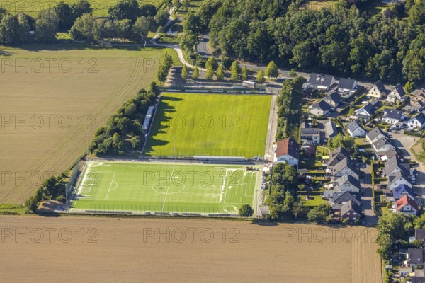 Aerial view, Im Ohl sports ground, Wickede (Ruhr), North Rhine-Westphalia, Germany