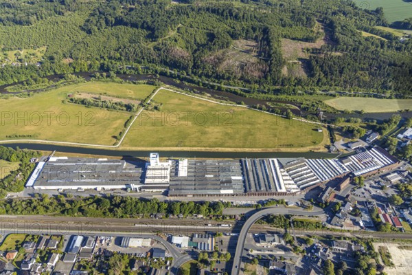 Aerial photo, Wickeder Westfalenstahl GmbH, Wickede (Ruhr), North Rhine-Westphalia, Germany
