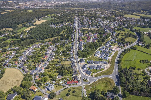 Aerial view, Bommeraner Heide construction site, Witten, Ennepe-Ruhr district, Ruhr area, North Rhine-Westphalia, Germany