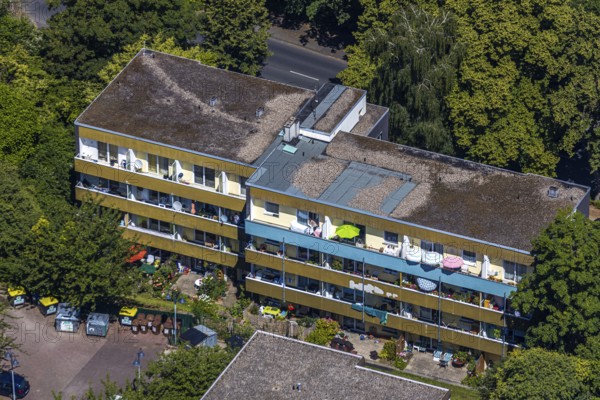 Aerial view, Egge retirement home, Witten, Ennepe-Ruhr district, Ruhr area, North Rhine-Westphalia, Germany