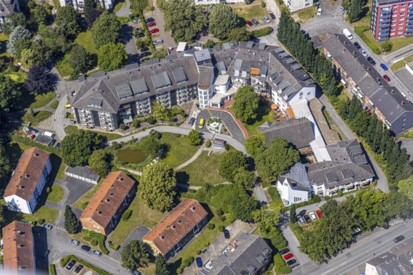 Aerial view, St. Josef retirement home, Witten, Ennepe-Ruhr district, Ruhr area, North Rhine-Westphalia, Germany