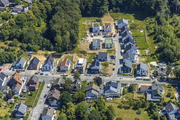 Aerial view, construction site, Waldstraße development area, Witten, Ennepe-Ruhr district, Ruhr area, North Rhine-Westphalia, Germany