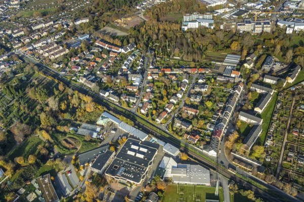 Aerial view, residential area Ziegelstraße, Danziger Straße, Breslauer Straße, Königsberger Straße, Witten, Ruhr area, North Rhine-Westphalia, Germany