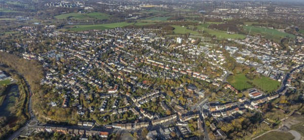 Aerial view, view of Heven, Witten, Ruhr area, North Rhine-Westphalia, Germany