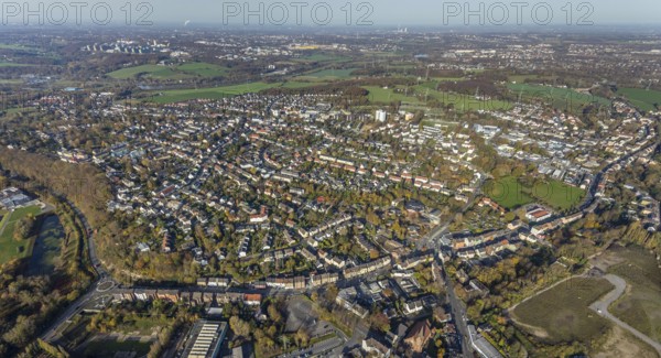 Aerial view, view of Heven, Witten, Ruhr area, North Rhine-Westphalia, Germany
