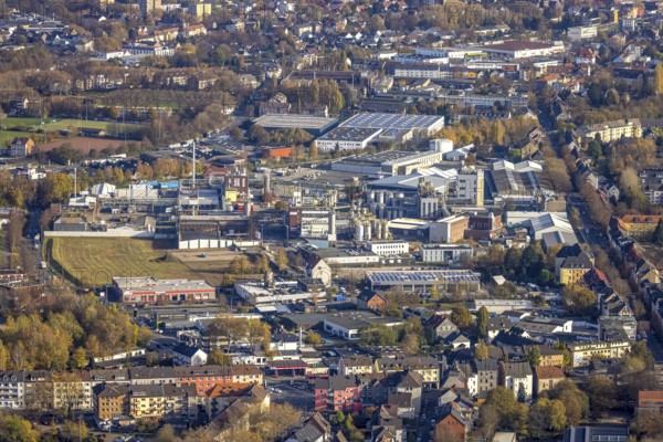 Aerial view, Evonik Industries AG, Arthur-Imhausen-Straße, Annenstraße, Witten, Ruhr area, North Rhine-Westphalia, Germany