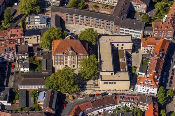 Aerial photo, Überwasserschule, Katthagen 7, Münster, Münsterland, North Rhine-Westphalia, Germany, education, educational institution, DE, Europe, teaching institute, aerial photography, aerial photography, aerial photography, school, overview, bird's-eye view, overview