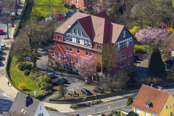 Aerial view, Evang. Frauenhilfe in Westfalen, Soest, Soester Börde, North Rhine-Westphalia, Germany, DE, Europe, Feldmühlenweg, aerial view, aerial photography, aerial photography, overview, bird's-eye view, Westfälische Frauenhilfe, birds-eyes view, overview
