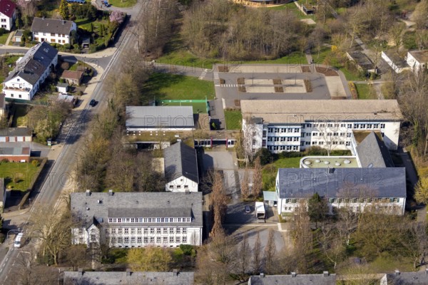 Aerial photo, von-Vincke-Schule für Blinde und Sehbehinderte Soest, Soest, Soester Börde, North Rhine-Westphalia, Germany, education, educational institution, educational centre, DE, Europe, special school, Hattroper Weg, educational institute, aerial photo, aerial photography, aerial photography, school, overview, bird's-eye view, overview