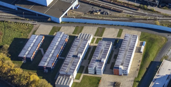 Aerial photography, HSPV North Rhine-Westphalia, North Rhine-Westphalia College of Police and Public Administration, Styrum, Mülheim an der Ruhr, Ruhr area, North Rhine-Westphalia, Germany, education, DE, Europe, commercial area, college, aerial photography, aerial photography, aerial photography, police, police station, study, overview, bird's-eye view, overview
