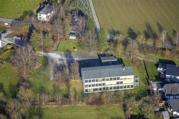 Aerial photo, Don-Bosco-Schule, catholic primary school, Wennemen, Meschede, Sauerland, North Rhine-Westphalia, Germany, education, educational institution, DE, Europe, primary school, teaching institute, aerial photo, aerial photography, aerial photography, school, overview, bird's-eye view, birds-eyes view, overview