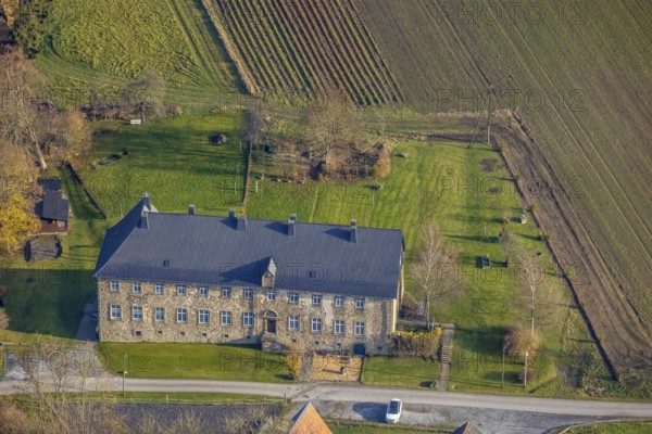 Aerial view, Former Galilee Monastery, Enste, Meschede, Sauerland, North Rhine-Westphalia, Germany, DE, Dominican Sisters, Europe, monastery, aerial view, aerial photography, aerial photography, overview, bird's-eye view, historical sight, overview