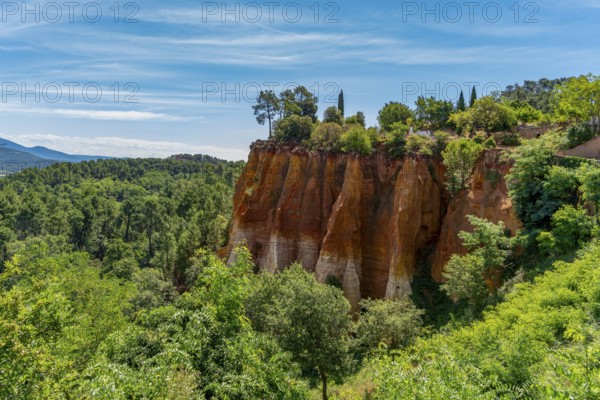 Impression around Roussillon, a commune in the Vaucluse department of the Provence region in southern France