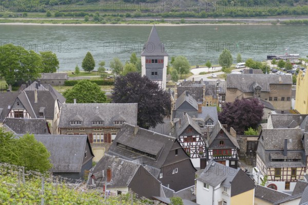 Bacharach at the Middle Rhine area in Germany