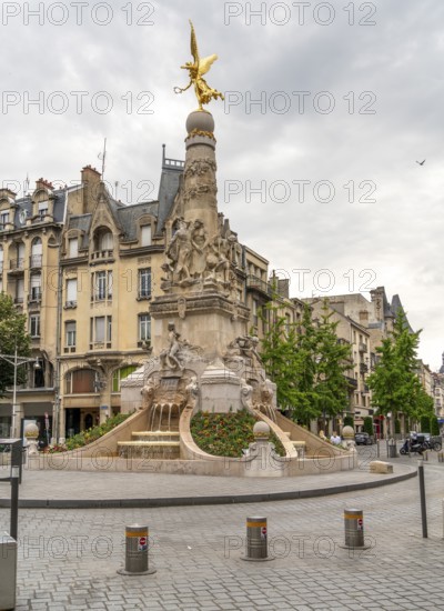 Impression around Place Drouet d'Erlon in Reims, the most populous city in the French department of Marne