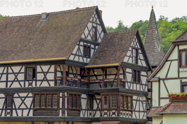 Architectural impression of Kaysersberg, a historical town and former commune in Alsace in northeastern France