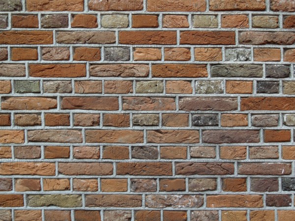 Full frame reddish brick wall background