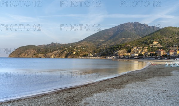 Scenery around Levanto, a small town at a coastal area in the province of La Spezia in Liguria, located in the northwest of Italy