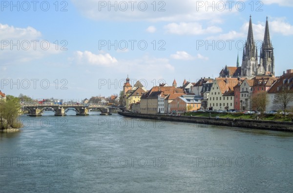 Historic city in Bavaria Germany named Regensburg