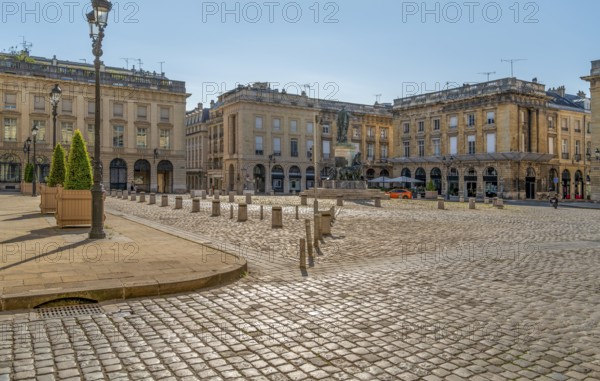 Impression around Place Royale in Reims, the most populous city in the French department of Marne