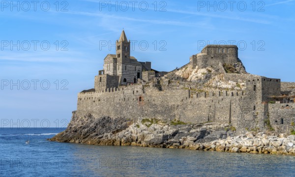 San Pietro in Porto Venere, a town at a coastal area in the province of La Spezia in Liguria, located in the northwest of Italy