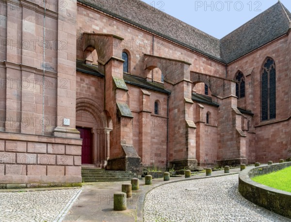 Saint-Die Cathedral in Saint-Die-des-Vosges, a commune in the Vosges department, Grand Est, northeastern France