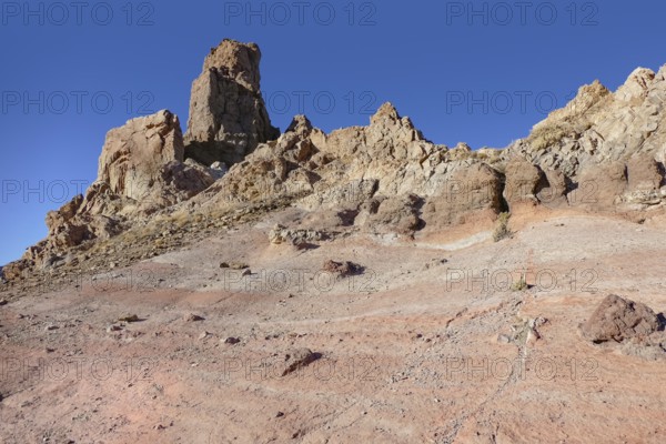 Scenery around Roques de Garcia at Teide National Park in Tenerife, Canary Islands, Spain