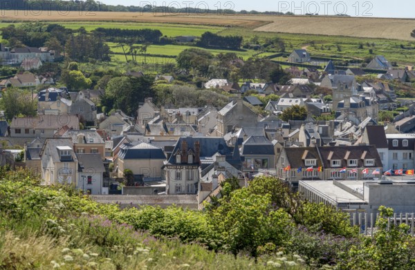 Scenery at Gold beach near Arromanches-les-Bains which was one of the five areas of the Allied invasion of German-occupied France in the Normandy landings on 6 June 1944