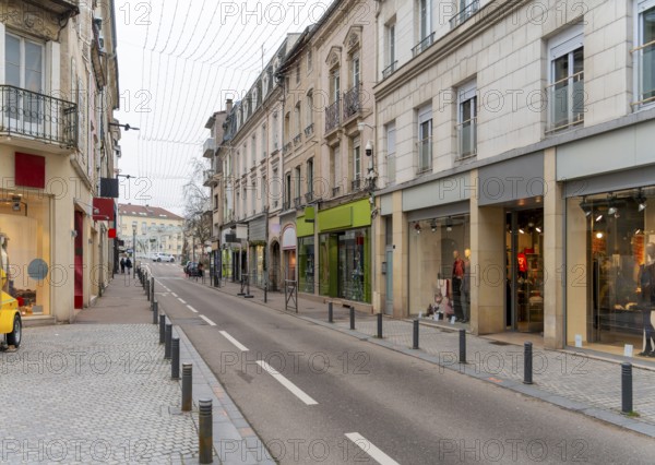 Impression of Epinal, a commune in northeastern France and the prefecture of the Vosges department at winter time