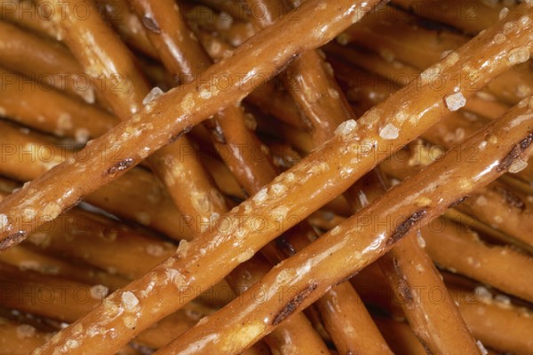 Full frame closeup of some crunchy salt sticks