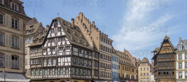 Idyllic impression of Strasbourg, a city at the Alsace region in France