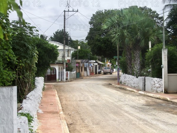 Part of a mayan village in Mexico