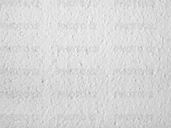 Full frame closeup of a white Polystyrene surface
