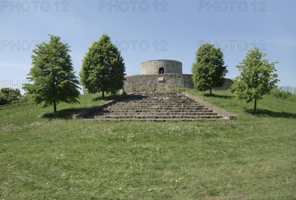 Burg Heiligenberg (Hesse, Germany) in sunny ambiance