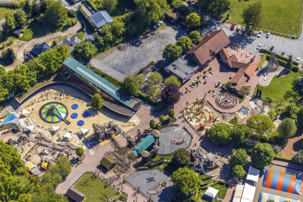 Aerial view, Ketteler Hof leisure park, Haltern am See, Münsterland, Ruhr area, North Rhine-Westphalia, Germany, DE, Europe, leisure facility, leisure activities, leisure park, aerial photography, aerial photography, overview, bird's-eye view, overview