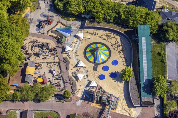 Aerial view, Ketteler Hof leisure park, Haltern am See, Münsterland, Ruhr area, North Rhine-Westphalia, Germany, DE, Europe, leisure facility, leisure activities, leisure park, aerial photography, aerial photography, overview, bird's-eye view, overview