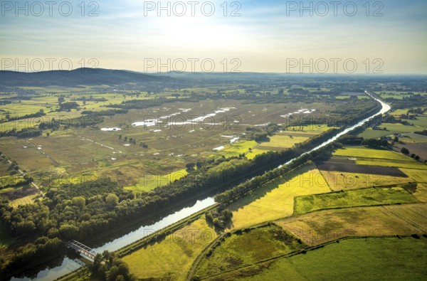 Aerial photo, Großes Torfmoor, Gehlenbeck, Hille, Lübbecke, Ostwestfalen-Lippe, OWL, North Rhine-Westphalia, Germany, DE, Europe, Hiller Moor, raised bog, aerial photo, aerial photography, aerial photography, moor, nature reserve Großes Torfmoor, Nettelstedter Moor, OWL book, OWL book, Ostwestfalen book, Torfmoor Lübbecke, overview, bird's eye view, birds-eyes view, overview