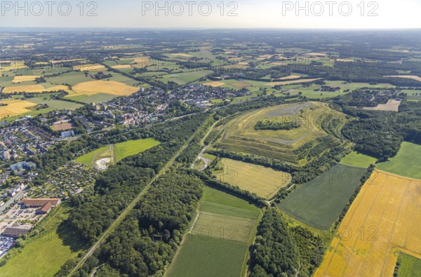 Aerial photo, Wiescherhöfen spoil tip, Deutzholz spoil tip, Hamm, Ruhr area, North Rhine-Westphalia, Germany, DE, Europe, birds-eyes view, aerial photo, aerial photography, aerial photography, overview, bird's eye view