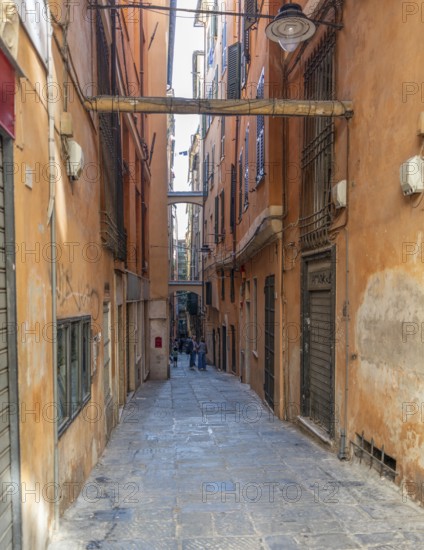 Alleyway in Genoa, the capital of the italian region of Liguria