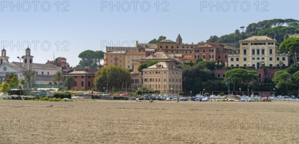 Scenery around Sestri Levante, a town and comune in the Metropolitan City of Genoa, Liguria, Italy