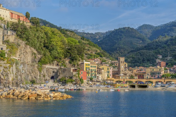 Scenery around Monterosso al Mare, a small town at a coastal area named Cinque Terre in Liguria, located in the northwest of Italy