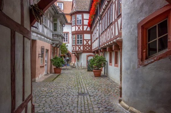 City view of Neustadt an der Weinstraße, a town in the Rhineland-Palatinate in Germany