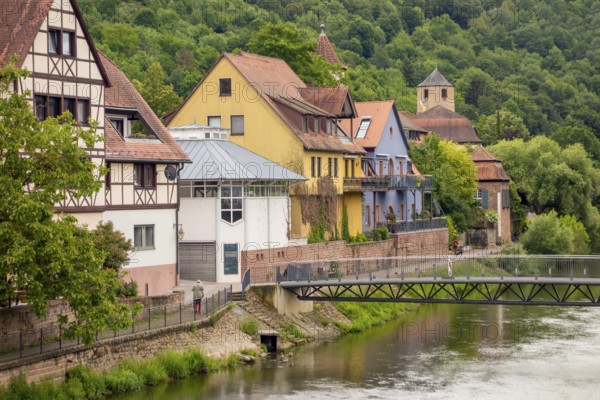 City view of Wertheim am Main in Southern Germany at summer time