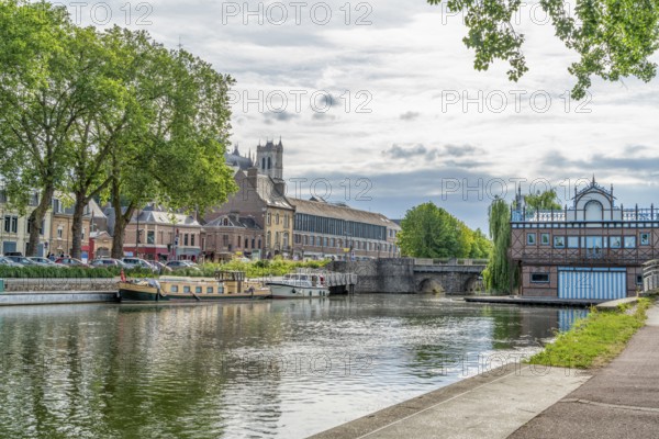 Impression of Amiens, a city and commune in northern France. It is the capital of the Somme department in the region of Hauts-de-France