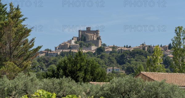 Scenery around Le Barroux in the Vacluse department in the Provence region of southern France