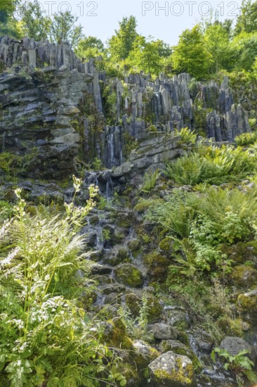 The Steinhoefer Wasserfall at the Bergpark Wilhelmshoehe in Kassel, Germany